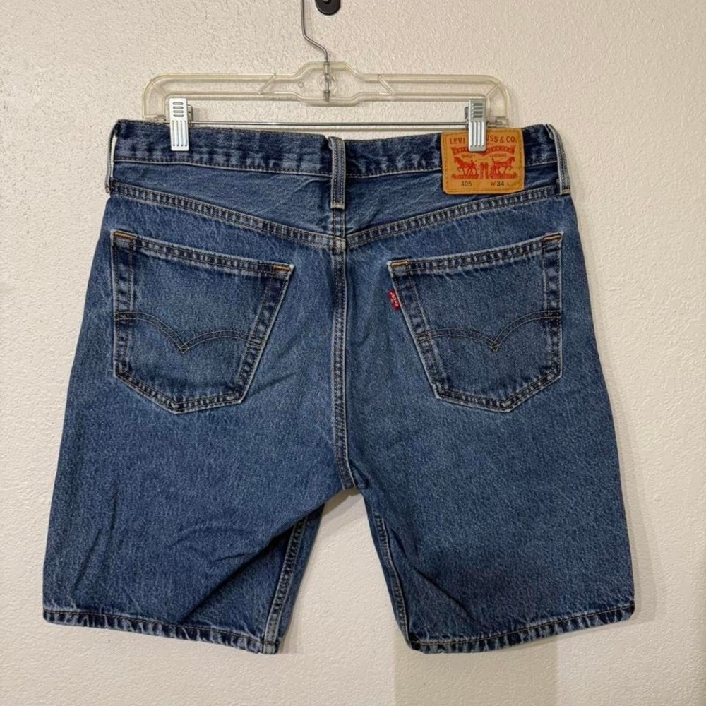 Levi's 405 blue denim shorts - Picture 2 of 3